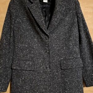 Casual Corner Black and White Speckled Blazer